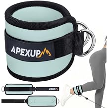 حزام الكاحل APEXUP لآلة الكابلات ، وشرائط مقاومة الكاحل ، وأشرطة الكاحل الخلفية للرياضيات ، وتدريبات الغلوت ، وامتدادات الساق ، والأشرطة القابلة للتعديل مع حشو النيوبرين