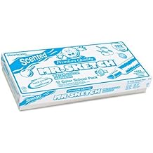 Mr. Sketch علامات ألوان مائية معطرة ، 12 Color School Pack ( SAN02016 ) الفئة: علامات فنية   
